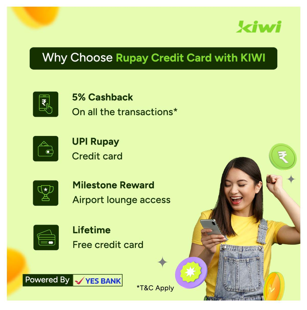 KIWI Rupay Credit Card