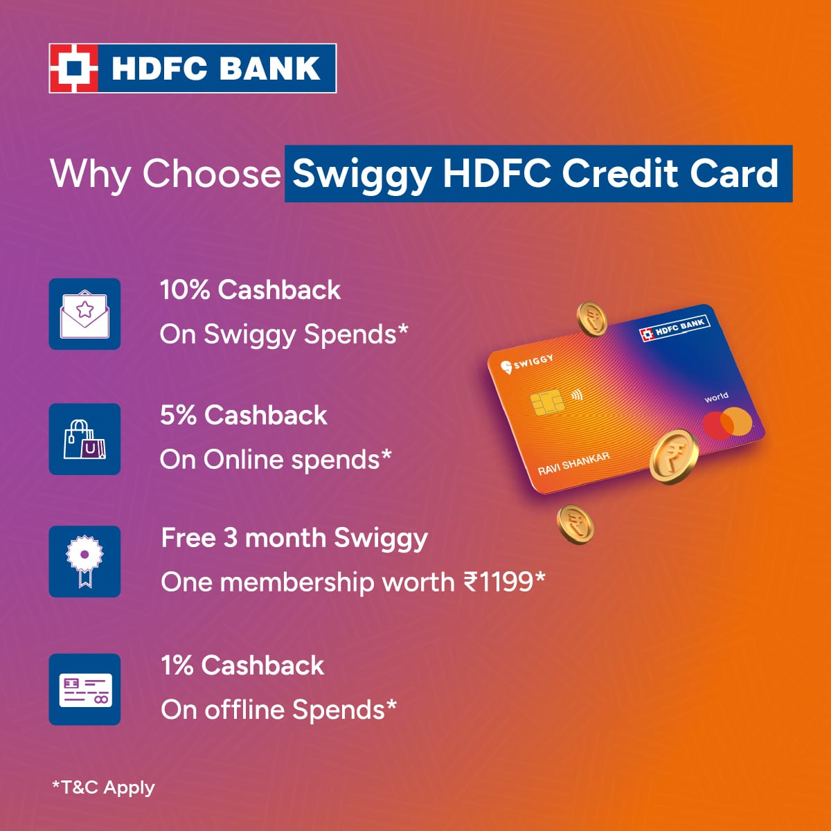 Swiggy HDFC Bank Credit Card