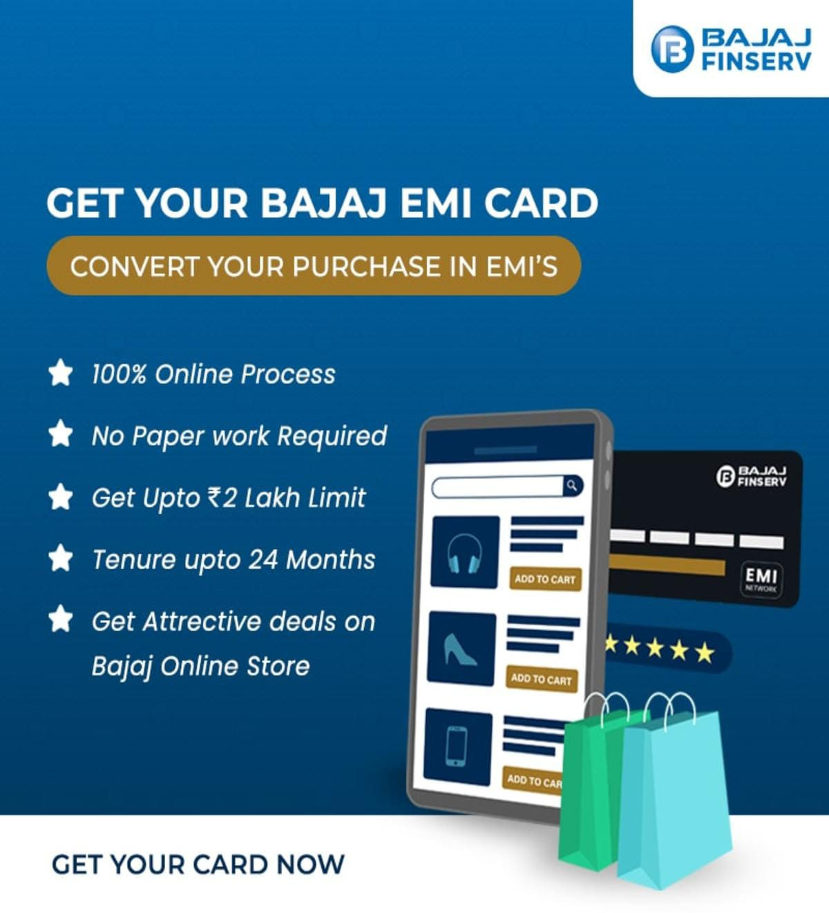 Bajaj Finserv Insta EMI Card
