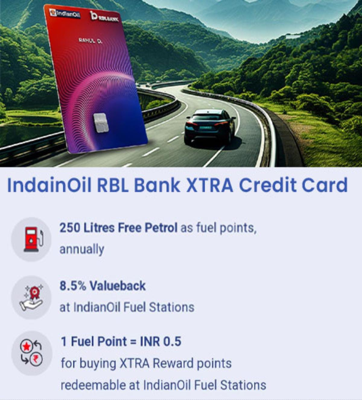 IndianOil RBL Bank XTRA  Credit Card